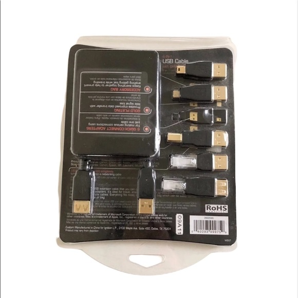 Gigaware USB Cable Adapter 5-in-1 Set with Extension Cable - Picture 8 of 8